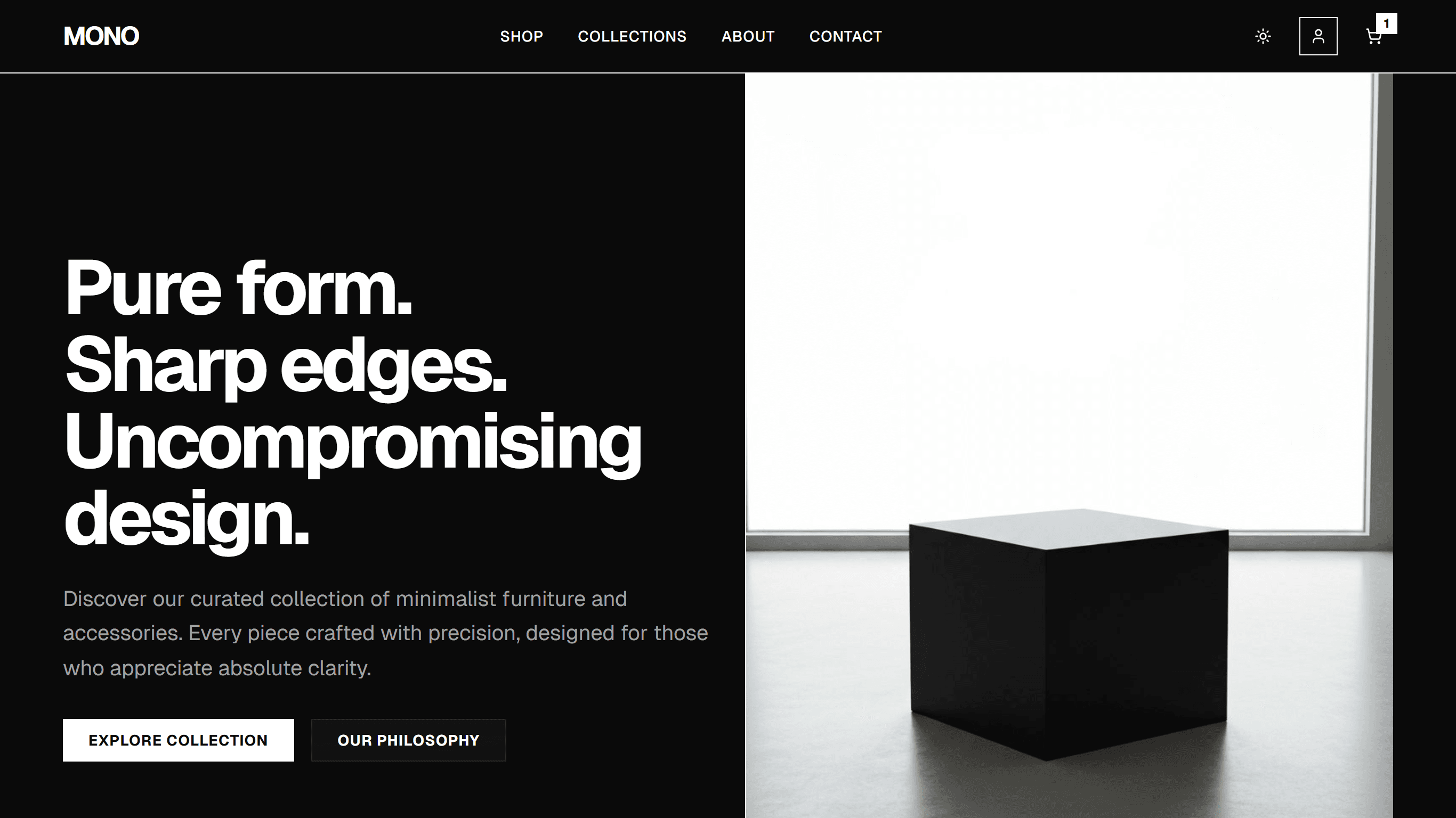 MONO: Modern E-Ticaret Sitesi